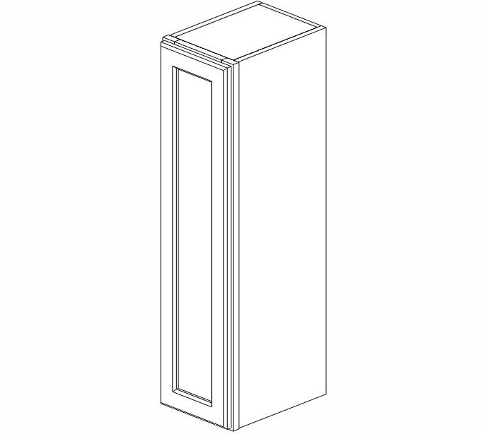 W0936 Uptown White Wall Cabinet #