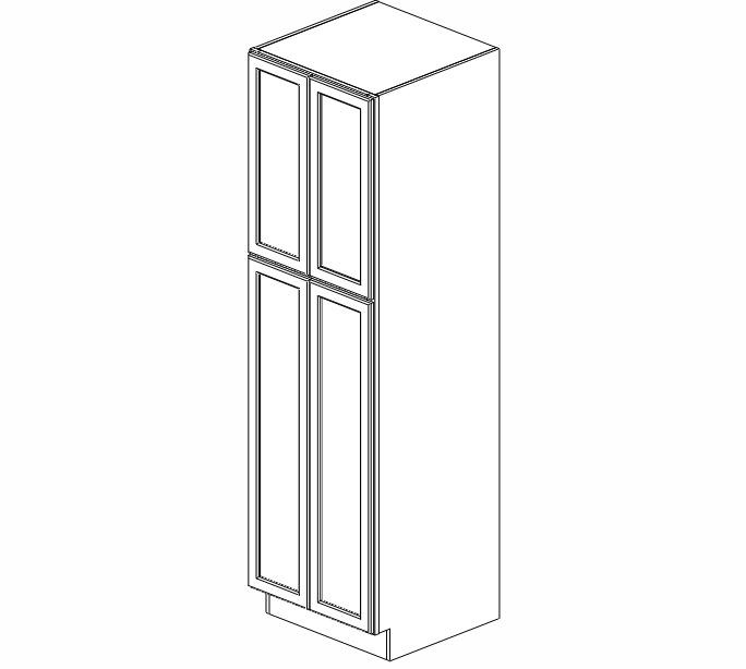WP2484B Gramercy White Wall Pantry Cabinet #