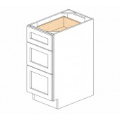 DB15(3) Uptown White Drawer Base Cabinet #
