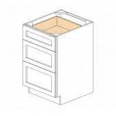 DB21(3) Uptown White Drawer Base Cabinet #