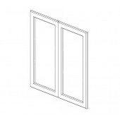 W3036BGD Ice White Shaker Glass Door for W3036B (2pcs/set) #