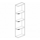 WES542 Uptown White Wall End Shelf  #