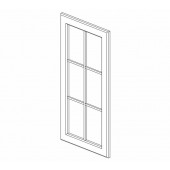W1830GD Gramercy White Glass Door for W1830  #